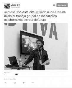 Tweet de Laura Gil