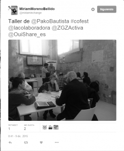 Tweet de Miriam Moreno