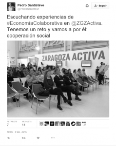 Tweet de Pedro Santisteve