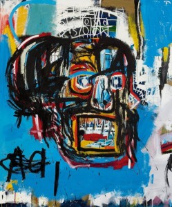 Fig.1 : La obra "Untitled" (1982), realizada por el artista estadounidense Jean-Michel Basquiat (1960-1988), vendida hace pocos días en la sala de subastas Sotheby's por 99 millones de euros. Seguro que estamos de acuerdo en que el comprador es un fan del arte.