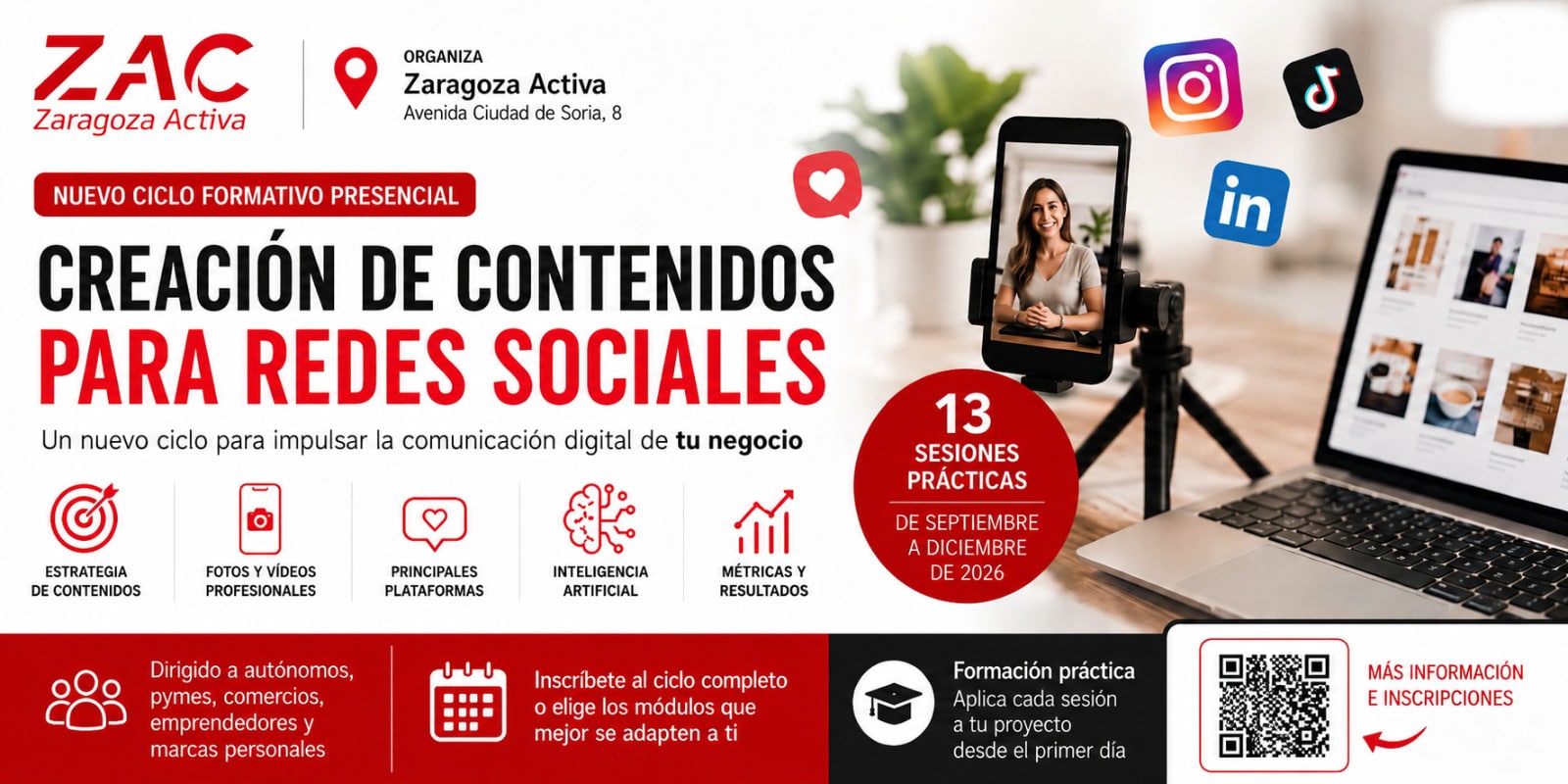 Ciclo formativo de creación de contenidos para redes sociales